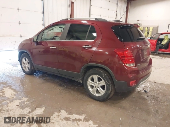 2017 Chevrolet Trax LT with VIN 3GNCJLSBXHL223940, listed as a IAAI auction lot 41998080 with 121,448 mi miles and . Bid and sale history available at carsss.com. Image 3.