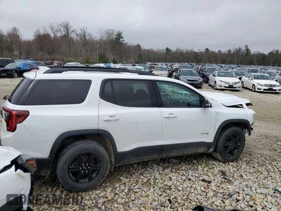 2021 GMC Acadia AT4 with VIN 1GKKNLLS8MZ113600, listed as a Copart auction lot 52073225 with 92,229 mi miles and Salvage title. Bid and sale history available at DreamBid. Image 3.