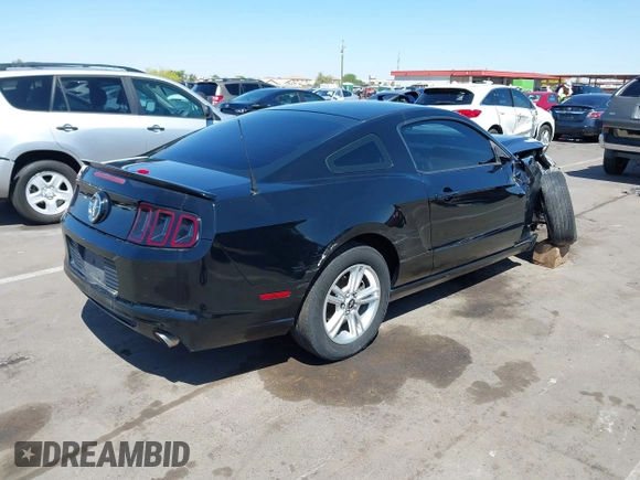 2013 Ford Mustang V6 with VIN 1ZVBP8AM0D5241888, listed as a IAAI auction lot 42110605 with 197,477 mi miles. Bid and sale history available at carsss.com. Image 4.