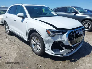 2023 Audi Q3 S line Premium Plus with VIN WA1EECF3XP1127217, listed as a IAAI auction lot 42016607 with 13,772 mi miles. Bid and sale history available at carsss.com. Image 1.