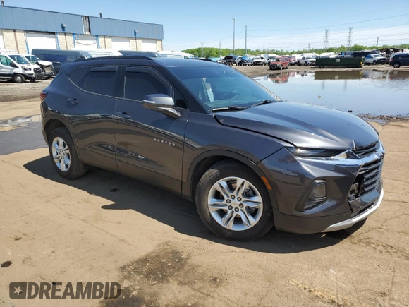 2021 Chevrolet Blazer LT z VIN 3GNKBCRS2MS528623, wystawiony jako Copart lot #56753585 z przebiegiem 36 957 mil mil oraz Nie do naprawy • Non repairable. Historia ofert i sprzedaży dostępna na DreamBid. Obrazek 4.