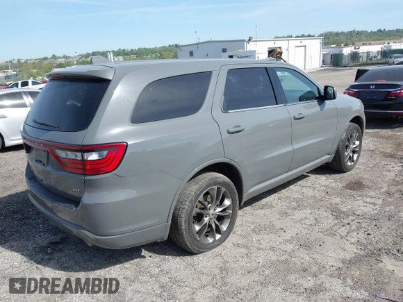 2020 Dodge Durango GT Plus with VIN 1C4RDJDG0LC261866, listed as a IAAI auction lot 42137323 with 103,507 mi miles and . Bid and sale history available at DreamBid. Image 4.