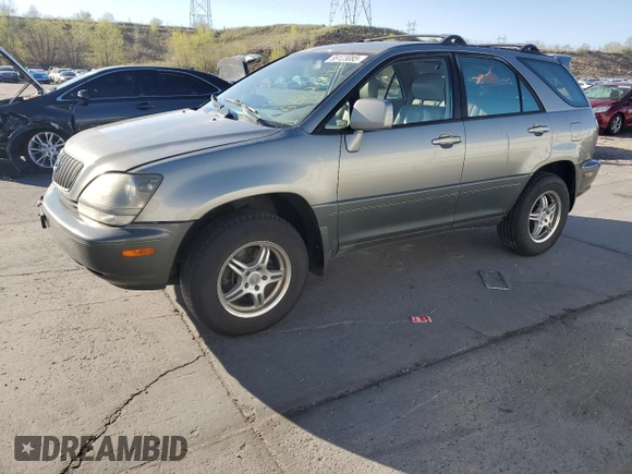 2000 Lexus RX 300 z VIN JT6HF10U3Y0116533, wystawiony jako Copart lot #55123085 z przebiegiem 187 653 mil mil oraz Szkoda całkowita • Salvage title. Historia ofert i sprzedaży dostępna na DreamBid. Obrazek 1.
