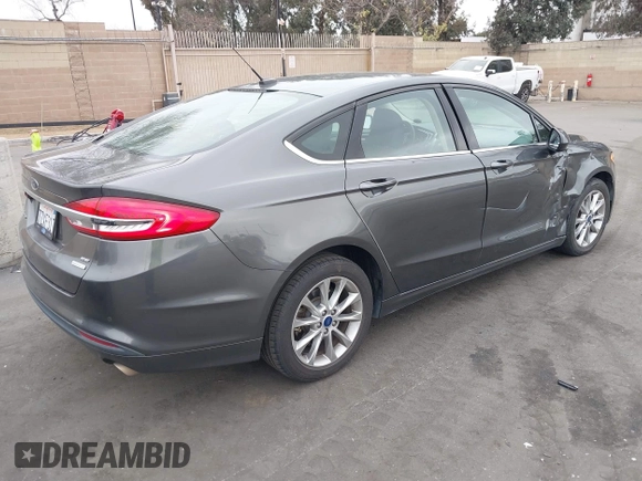 2017 Ford Fusion SE with VIN 3FA6P0HD5HR293845, listed as a IAAI auction lot 41723687 with 107,264 mi miles. Bid and sale history available at carsss.com. Image 4.
