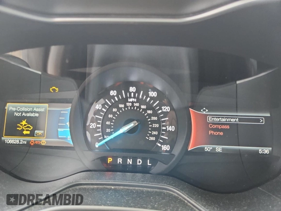 2020 Ford Fusion SEL with VIN 3FA6P0CD2LR115343, listed as a Copart auction lot 62756005 with 106,628 mi miles and Salvage title. Bid and sale history available at DreamBid. Image 9.