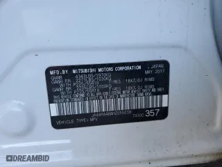 2017 Mitsubishi Outlander Sport SEL 2.4 with VIN JA4AR4AW4HZ055038, listed as a Copart auction lot 46341235 with 105,683 mi miles and Clean Title. Bid and sale history available at carsss.com. Image 12.