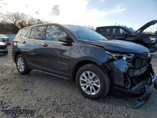 2020 Chevrolet Equinox LT with VIN 2GNAXUEV9L6241876, listed as a Copart auction lot 46735345 with 96,445 mi miles and Salvage Title. Bid and sale history available at carsss.com. Image 4.