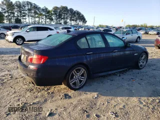 2014 BMW 5 Series 535i with VIN WBA5B1C5XED476895, listed as a Copart auction lot 52881755 with 258,946 mi miles and Salvage Title. Bid and sale history available at carsss.com. Image 3.