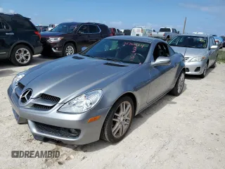 2009 Mercedes-Benz SLK-Class 3.0L with VIN WDBWK54F69F195983, listed as a Copart auction lot 75302124 with 0 mi miles and Salvage Title. Bid and sale history available at carsss.com. Image 1.