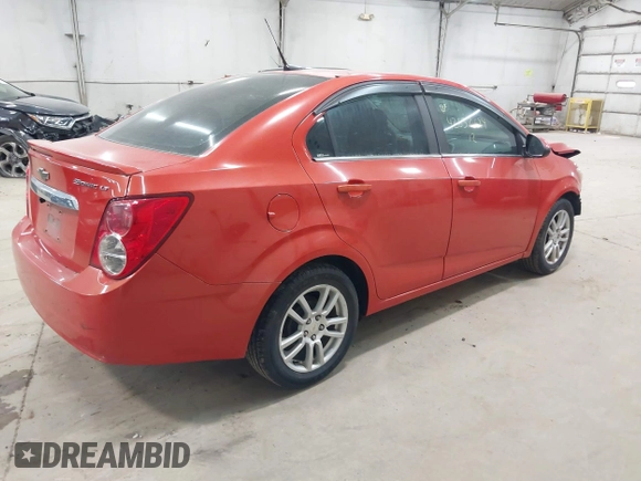 2012 Chevrolet Sonic LT with VIN 1G1JC5SH6C4132679, listed as a IAAI auction lot 42652694 with 121,238 mi miles and . Bid and sale history available at DreamBid. Image 4.