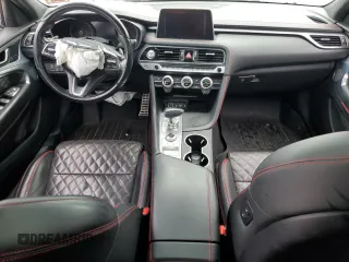 2019 Genesis G70 3.3T Advanced with VIN KMTG34LE6KU014762, listed as a Copart auction lot 79920954 with 143,211 mi miles and Salvage Title. Bid and sale history available at carsss.com. Image 8.