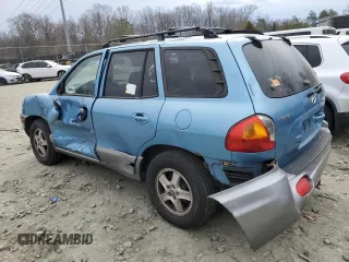 2003 Hyundai Santa Fe GLS with VIN KM8SC73D53U525667, listed as a Copart auction lot 46217945 with 160,469 mi miles and Salvage Title. Bid and sale history available at carsss.com. Image 2.