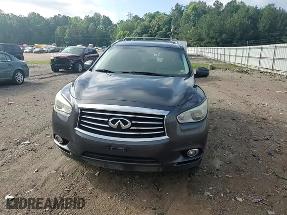 2014 Infiniti QX60 with VIN 5N1AL0MM0EC548168, listed as a Copart auction lot 59849285 with 144,723 mi miles and Salvage title. Bid and sale history available at DreamBid. Image 14.