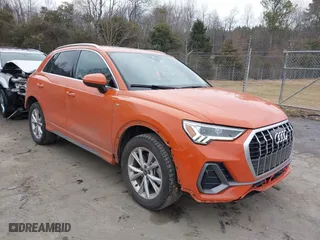 2022 Audi Q3 S line Premium Plus with VIN WA1EECF36N1149129, listed as a IAAI auction lot 41423790 with 42,394 mi miles. Bid and sale history available at carsss.com. Image 1.