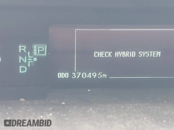 2012 Toyota Prius One with VIN JTDKN3DU4C5462870, listed as a IAAI auction lot 42091577 with 370,495 mi miles. Bid and sale history available at carsss.com. Image 16.