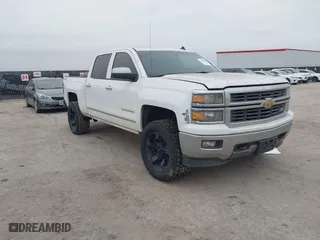 2014 Chevrolet Silverado 1500 LTZ with VIN 3GCUKSEC0EG106770, listed as a IAAI auction lot 41428272 with 296,446 mi miles. Bid and sale history available at carsss.com. Image 1.