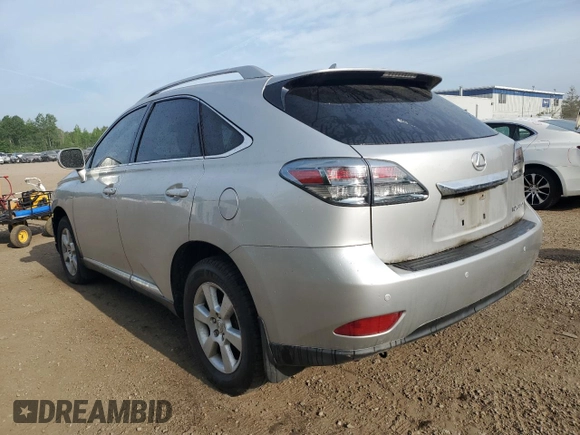 2012 Lexus RX 350 with VIN JTJBK1BA7C2446165, listed as a Copart auction lot 56890155 with 215,338 mi miles and Salvage title. Bid and sale history available at DreamBid. Image 2.