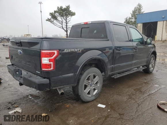 2020 Ford F-150 XL with VIN 1FTEW1EP6LFC72392, listed as a Copart auction lot 52328005 with 72,812 mi miles and Non Repairable. Bid and sale history available at carsss.com. Image 3.