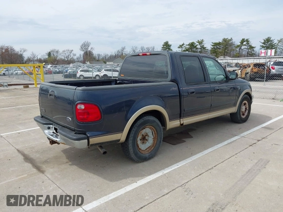 2001 Ford F-150 XLT with VIN 1FTRW07L01KE17954, listed as a IAAI auction lot 42040203 with Not provided miles and . Bid and sale history available at DreamBid. Image 4.