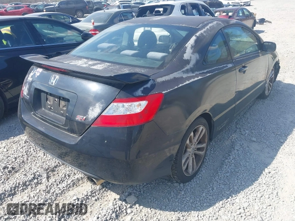2008 Honda Civic Cpe Si with VIN 2HGFG215X8H706316, listed as a IAAI auction lot 41903050 with 178,360 mi miles. Bid and sale history available at carsss.com. Image 4.