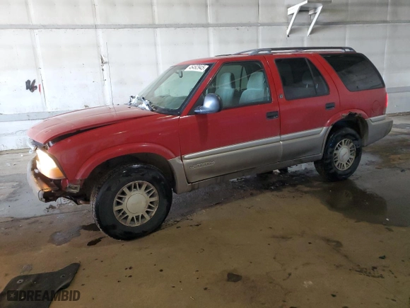 1998 GMC Jimmy SLT with VIN 1GKDT13W3W2521651, listed as a Copart auction lot 46492945 with 240,384 mi miles and Clean Title. Bid and sale history available at carsss.com. Image 1.