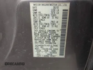 2005 Nissan Xterra SE z VIN 5N1AN08U35C651766, wystawiony jako IAAI lot #42331241 z przebiegiem Nie podano mil oraz . Historia ofert i sprzedaży dostępna na DreamBid. Obrazek 9.
