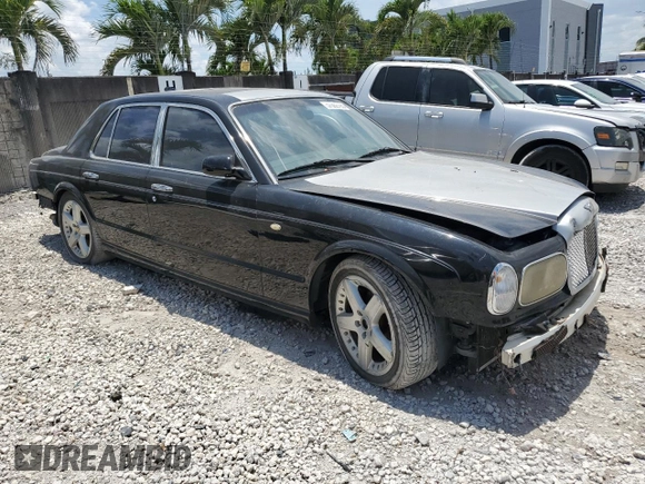 2003 Bentley Arnage with VIN SCBLF34F53CX09475, listed as a Copart auction lot 57302795 with Not provided miles and Clean title. Bid and sale history available at DreamBid. Image 4.