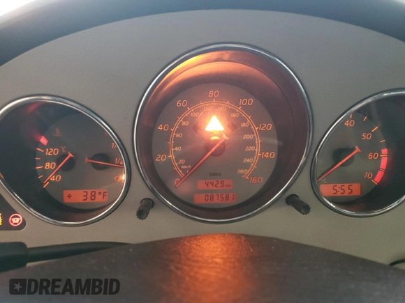 2000 Mercedes-Benz SLK 230 Kompressor with VIN WDBKK47F8YF150465, listed as a Copart auction lot 82610754 with 87,581 mi miles and Clean title. Bid and sale history available at DreamBid. Image 9.