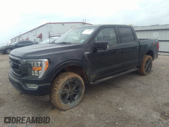 2022 Ford F-150 XL with VIN 1FTFW1E89NKE60072, listed as a IAAI auction lot 41778613 with 61,555 mi miles. Bid and sale history available at carsss.com. Image 2.