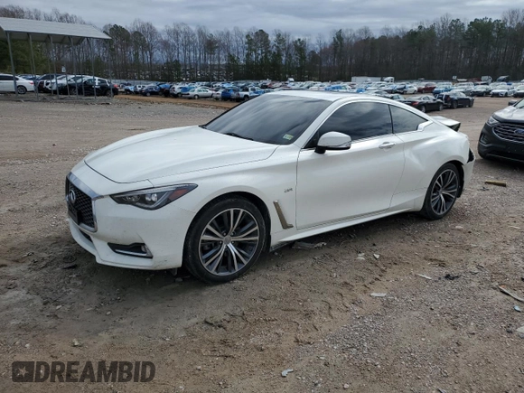 2017 Infiniti Q60 Premium with VIN JN1CV7EK5HM110860, listed as a Copart auction lot 47851095 with 93,742 mi miles and Salvage title. Bid and sale history available at DreamBid. Image 1.