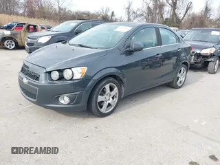 2014 Chevrolet Sonic LTZ with VIN 1G1JE5SB1E4200234, listed as a IAAI auction lot 41850396 with 173,324 mi miles. Bid and sale history available at carsss.com. Image 2.