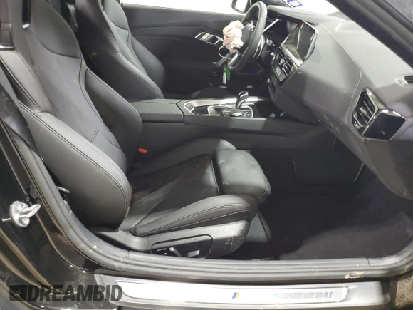 2025 BMW Z4 sDrive30i with VIN WBAHF3C06SWY43759, listed as a Copart auction lot 47839335 with 0 mi miles and Salvage Title. Bid and sale history available at carsss.com. Image 10.