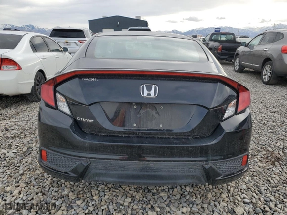 2017 Honda Civic Coupe LX-P with VIN 2HGFC4B09HH300585, listed as a Copart auction lot 43474435 with 45,994 mi miles and Salvage Title. Bid and sale history available at carsss.com. Image 6.