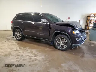 2019 Jeep Grand Cherokee Limited with VIN 1C4RJEBG2KC689827, listed as a Copart auction lot 56872615 with 96,376 mi miles and Salvage title. Bid and sale history available at DreamBid. Image 4.