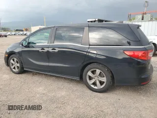 2018 Honda Odyssey EX with VIN 5FNRL6H50JB028983, listed as a Copart auction lot 51187405 with 111,779 mi miles and Clean title. Bid and sale history available at DreamBid. Image 2.