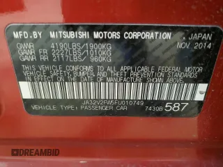 2015 Mitsubishi Lancer SE with VIN JA32V2FW5FU010749, listed as a Copart auction lot 47411335 with 72,934 mi miles and Salvage Title. Bid and sale history available at carsss.com. Image 13.