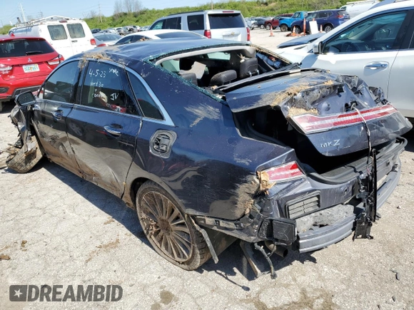 2014 Lincoln MKZ with VIN 3LN6L2J92ER812445, listed as a Copart auction lot 42325244 with 86,993 mi miles and Non Repairable. Bid and sale history available at carsss.com. Image 2.