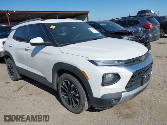 2021 Chevrolet TrailBlazer LT with VIN KL79MPSL1MB165042, listed as a IAAI auction lot 42014075 with 97,899 mi miles and . Bid and sale history available at DreamBid. Image 1.