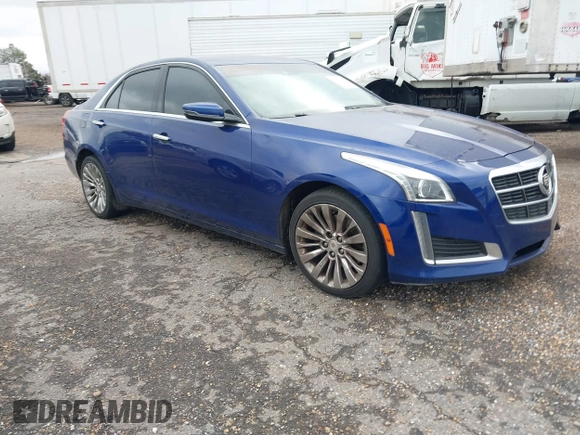 2014 Cadillac CTS Luxury RWD with VIN 1G6AR5SX9E0155626, listed as a IAAI auction lot 41271029 with 99,038 mi miles. Bid and sale history available at carsss.com. Image 1.
