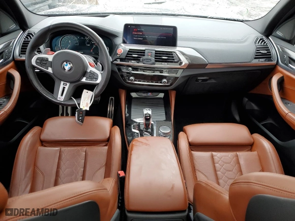 2020 BMW X3 M Competition with VIN 5YMTS0C00L9B16909, listed as a Copart auction lot 44322144 with 31,733 mi miles. Bid and sale history available at carsss.com. Image 8.