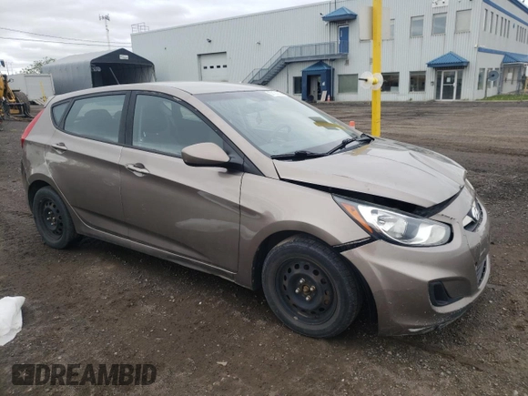 2013 Hyundai Accent GS with VIN KMHCT5AE2DU112630, listed as a Copart auction lot 57121665 with 191,833 mi miles and Salvage title. Bid and sale history available at DreamBid. Image 4.