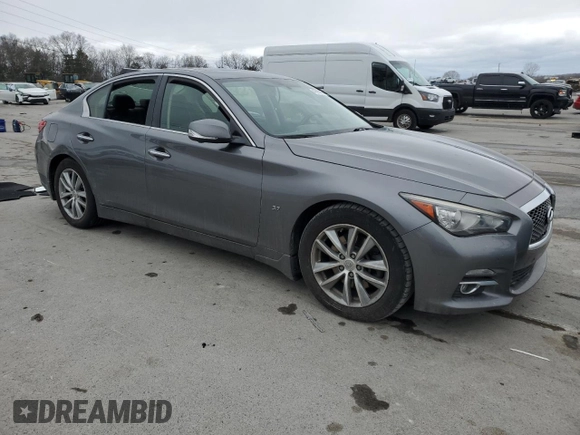 2014 Infiniti Q50 Sport with VIN JN1BV7AP6EM675045, listed as a Copart auction lot 47797435 with 155,303 mi miles and Clean Title. Bid and sale history available at DreamBid. Image 4.