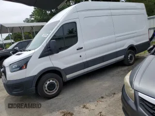 2024 Ford Transit Cargo with VIN 1FTBW3X85RKA98853, listed as a Copart auction lot 60543695 with 26,182 mi miles and Salvage title. Bid and sale history available at DreamBid. Image 1.
