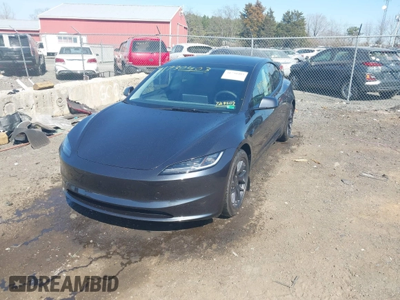 2024 Tesla Model 3 with VIN 5YJ3E1EA6RF728507, listed as a IAAI auction lot 41730403 with 17,563 mi miles and . Bid and sale history available at DreamBid. Image 6.