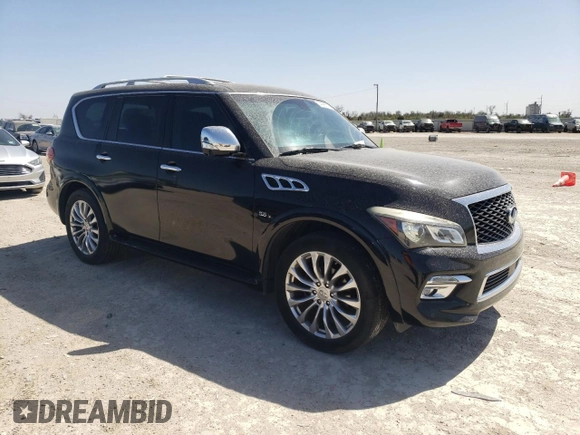 2015 Infiniti QX80 z VIN JN8AZ2NDXF9770443, wystawiony jako Copart lot #49982175 z przebiegiem 255 778 mil mil oraz Czysty tytuł • Clean title. Historia ofert i sprzedaży dostępna na DreamBid. Obrazek 4.