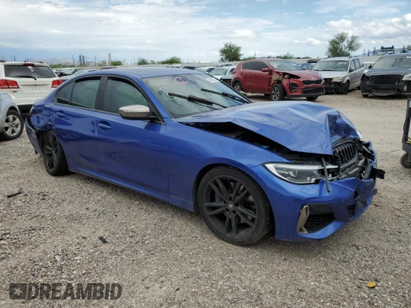2020 BMW 3 Series M340i with VIN 3MW5U7J06L8B36769, listed as a Copart auction lot 68188424 with 0 mi miles and Salvage Title. Bid and sale history available at carsss.com. Image 4.