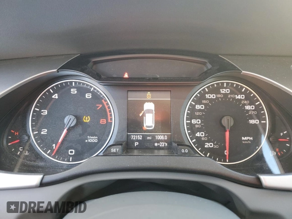 2012 Audi A4 2.0T Premium Plus with VIN WAUWFAFLXCA114521, listed as a Copart auction lot 87716815 with 72,152 mi miles and Salvage Title. Bid and sale history available at carsss.com. Image 9.
