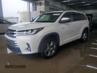 2018 Toyota Highlander Hybrid Limited with VIN 5TDDGRFH8JS038203, listed as a Copart auction lot 57335035 with 66,269 mi miles and Salvage title. Bid and sale history available at DreamBid. Image 1.