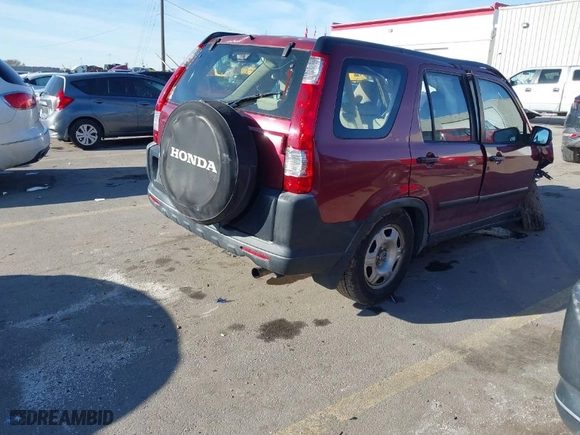 2005 Honda CR-V LX with VIN JHLRD78505C062253, listed as a IAAI auction lot 41756129 with 210,955 mi miles. Bid and sale history available at carsss.com. Image 4.