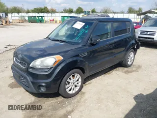 2012 Kia Soul + with VIN KNDJT2A69C7410074, listed as a IAAI auction lot 41798938 with 246,559 mi miles. Bid and sale history available at carsss.com. Image 2.